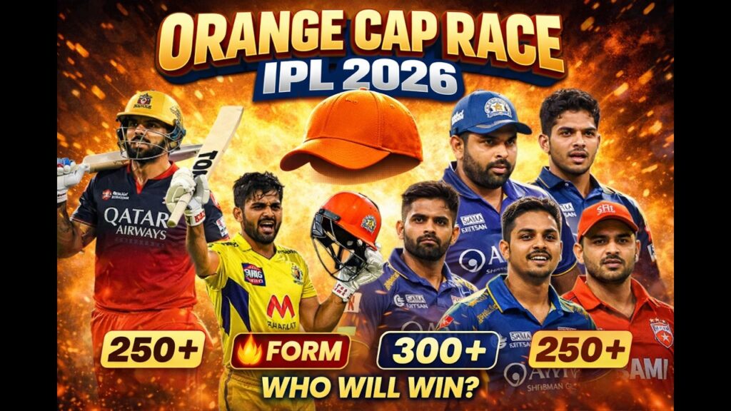 ipl 2026 orange cap race — cricket match action at Unicorn Blogger