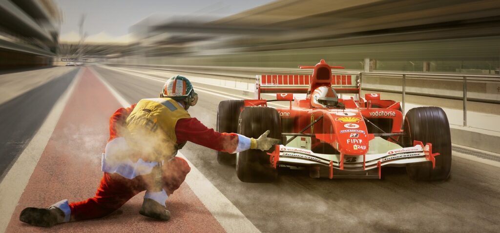 F1 summer break 2026 — Formula 1 race cars on circuit